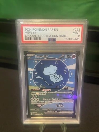 2024 Pokemon S&V Paldean Fates Mew Ex SIR 232/091 BUBBLE MEW PSA 9 MINT