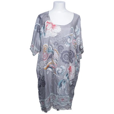 Johnny Was, Top, Größe: M, Grau/Mehrfarbig, Seide, Print, Damen #K6B