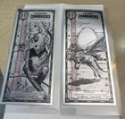 2PC  Zombucks Silver Note 2026 KANGARUIN & PANDAMONIUM 1/1000 TOZ Pure Silver