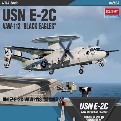 Academy 12623 E-2C VAW-113 ''Black Eagles'' USN 1:144 NIB