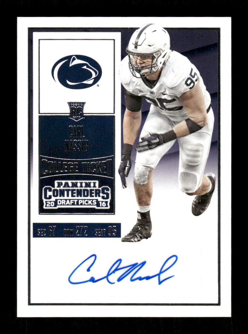 Carl Nassib Panini Contenders Draft Picks #290 Base