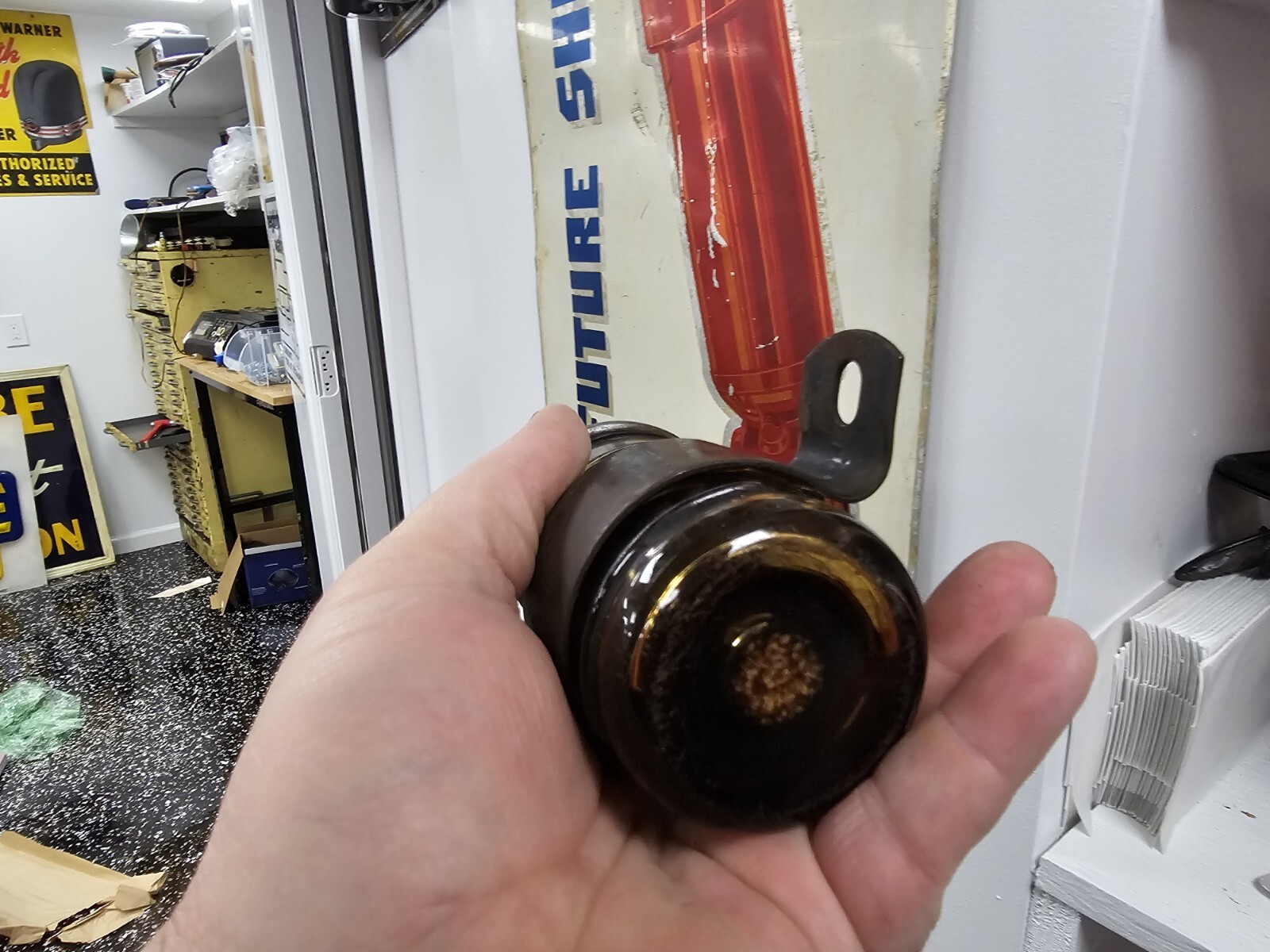 NOS VINTAGE EARLY HOT ROD GLASS IGNITION COIL FORD CHEVY HUDSON