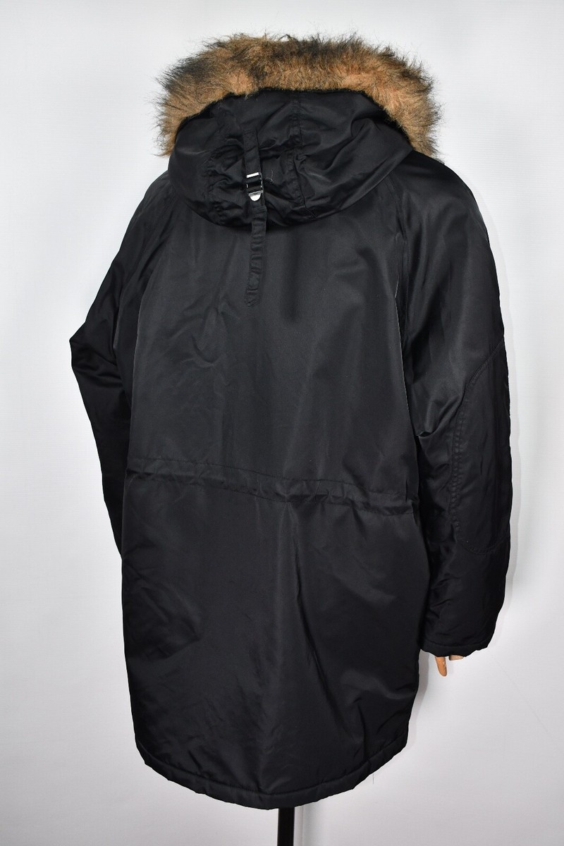 Schott Bros. Inc Parka Extreme Cold Weather Black Jacket size L | eBay