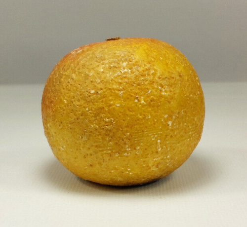Frutta marmo pietra alabastro italiana primi ARANCIO cesellata e dipinta a mano - Foto 2 di 11