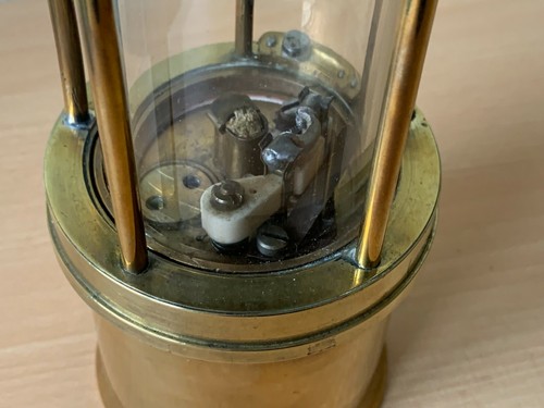 Alte Grubenlampe / Benzin-Wetterlampe, CEAG, Typ 1442, Messing - 第 4/12 張圖片
