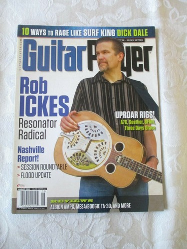 GUITAR PLAYER MAGAZINE - AUGUST 2011 - ROB ICKES - RESONATOR MASTER