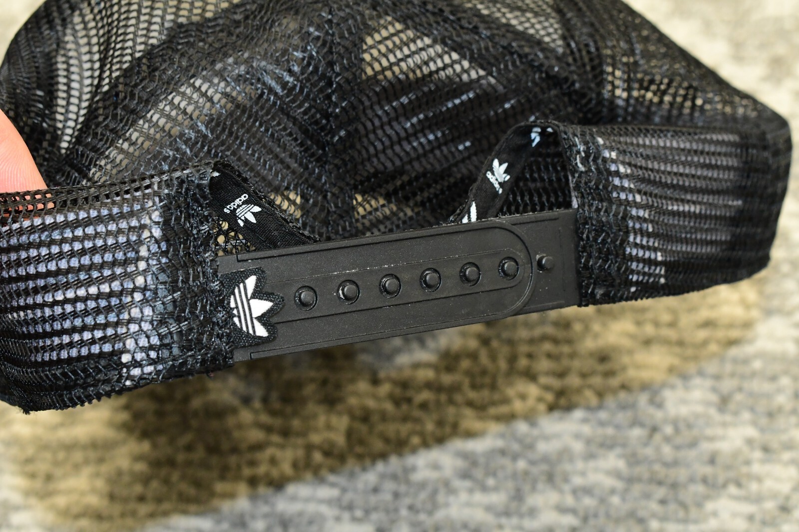 Adidas RN 90288 Genuine White/Black Cap Hat Adjustable Retro Logo