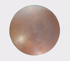 Mexican Round Copper Table Top Hand Hammered 36 Inches Brown Patina