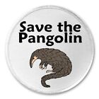 Save The Pangolin - 3" Sew / Iron On Patch Endangered Species Animal Rescue Gift