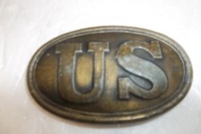 US Belt Buckle United States Civil War Union 1970s Reenactment Military Vintage