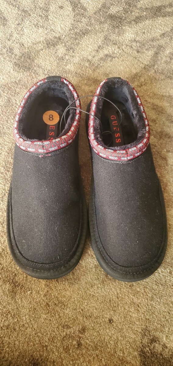 GUESS Men\'s Walter Slipper GUESS Walter Buffalo Check Lining Comfy Warm Slippers Black  main image 2