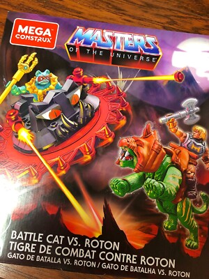BATTLE CAT VS. ROTON Mega Bloks Construx Masters of the Universe He-Man MOTU