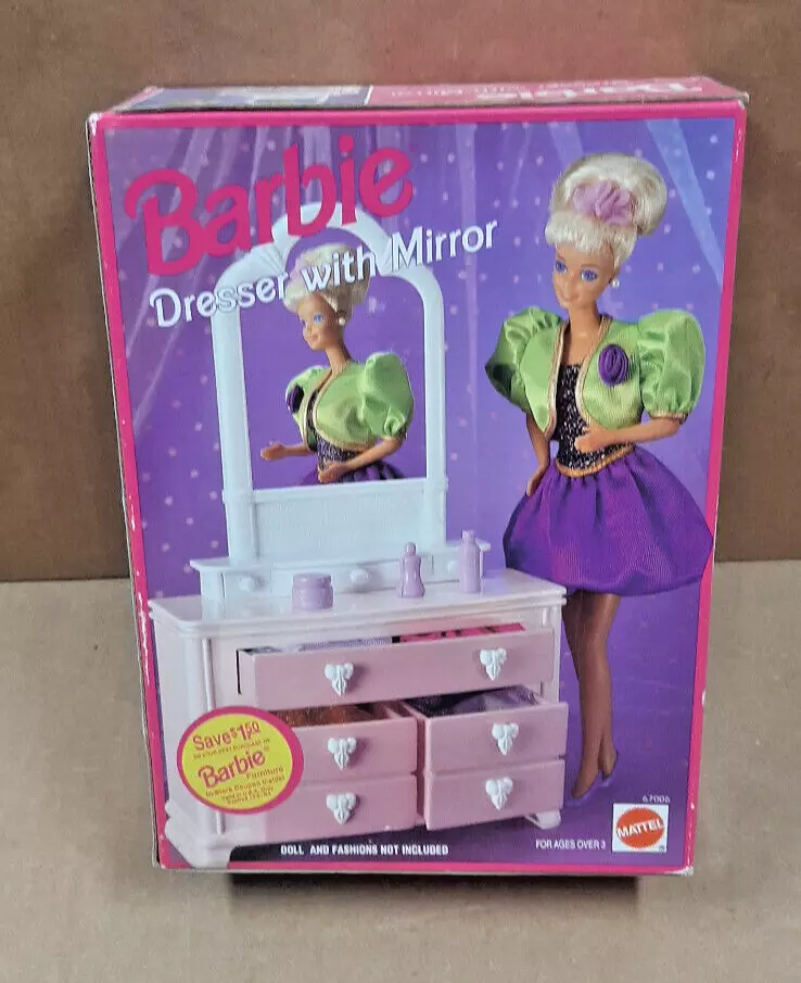 Barbie Dresser with Mirror Playset Accessory 1993 Mattel 67006