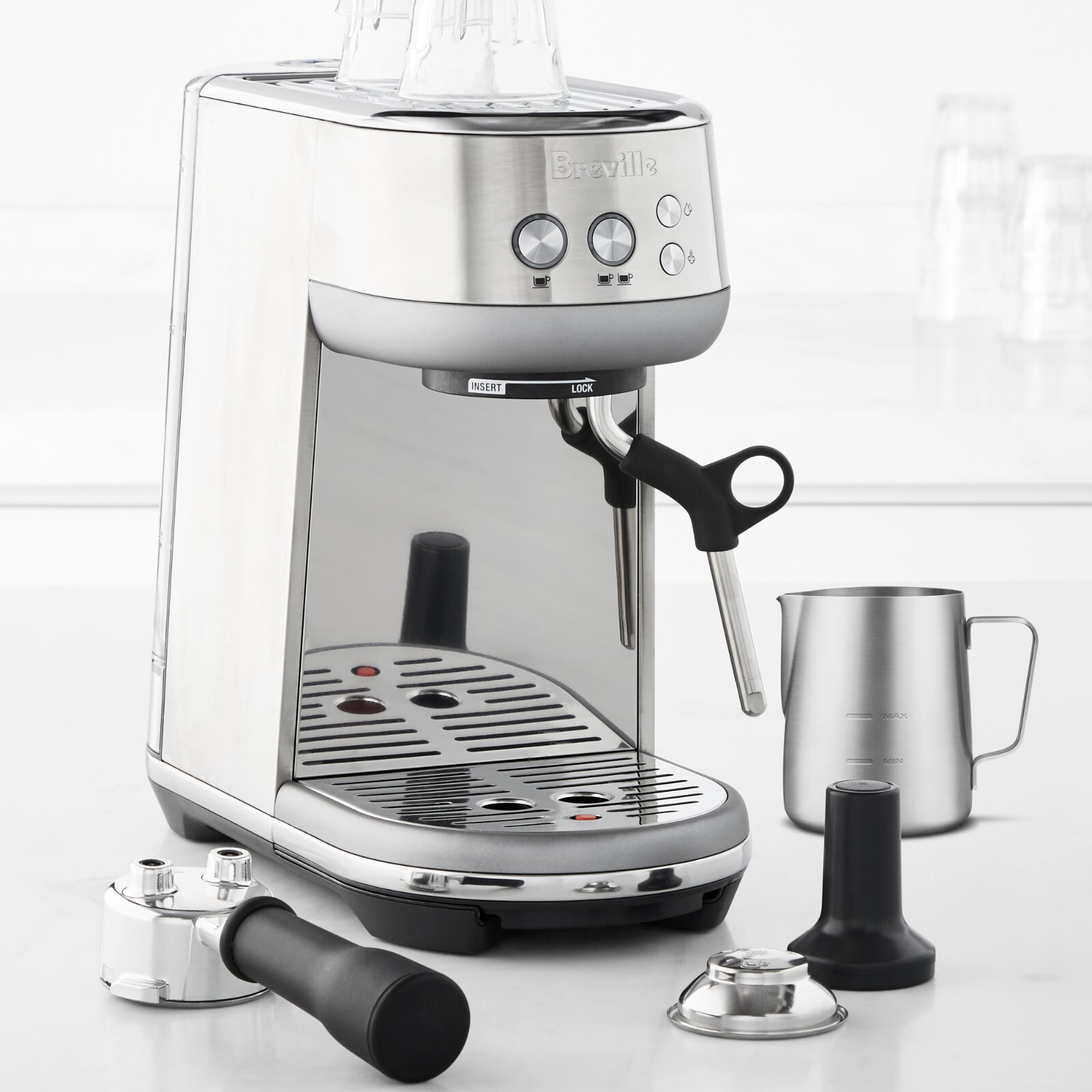 NEW Breville Bambino Espresso Maker BES450 Stainless Steel eBay