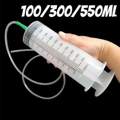 100/300/550ml Large Capacity Syringe Oil Pump with 1m Hose Measuring Pump Gift