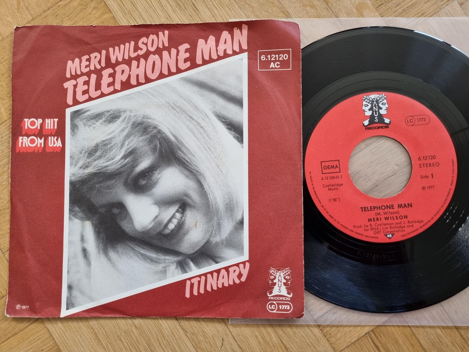 7"" Single Meri Wilson - Telephone man Vinyl Germany
