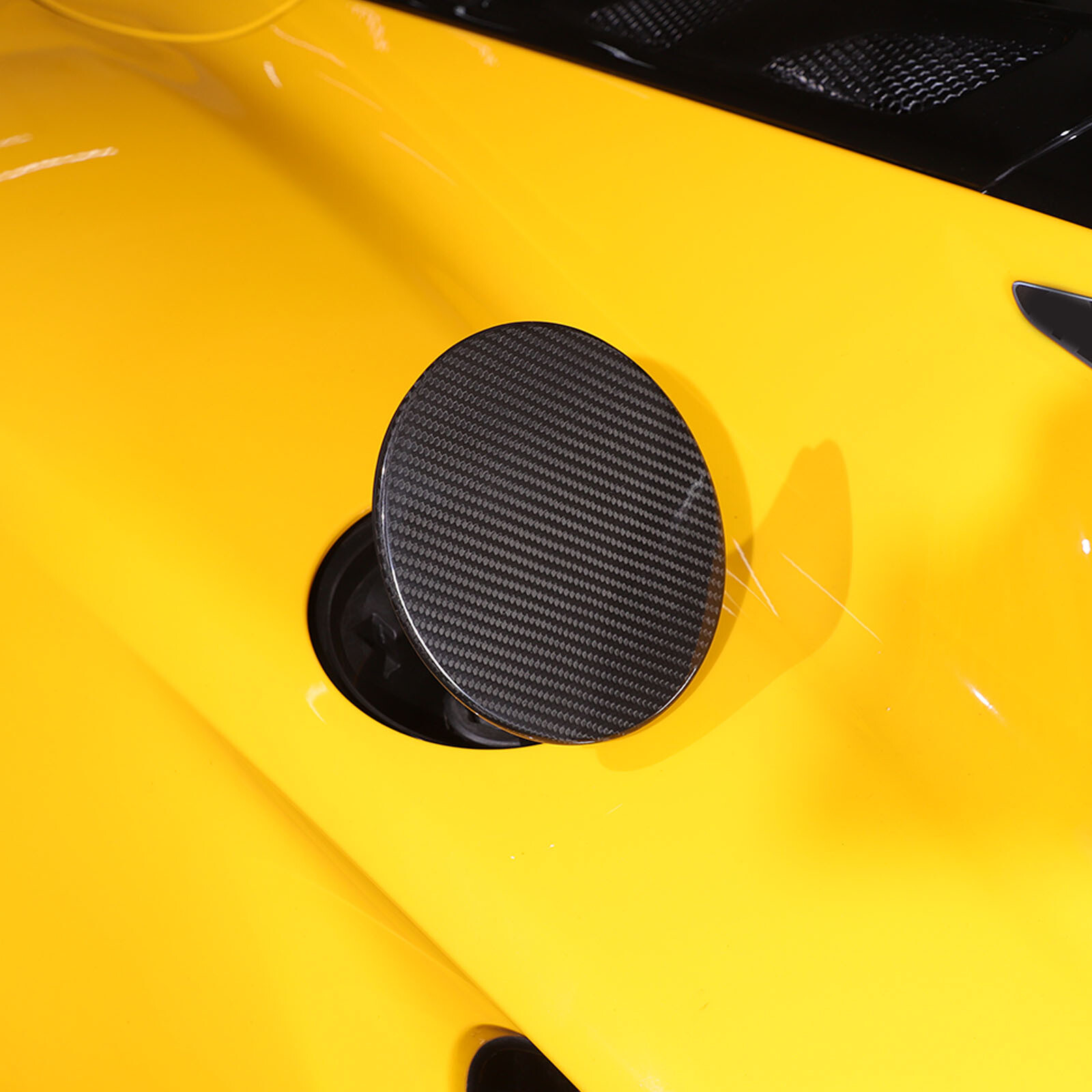 Real Carbon Fiber Gas Lid Oil Fuel Tank Cap Cover Trim For Lotus EMIRA 21-25 US