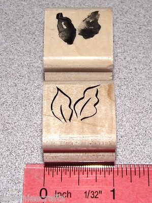 Leaves 2 Step Stamping Flower Stem Leaf Rubber Stamps Stampin Up Painted Posies