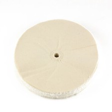 8" x 1/2" Arbor Hole - 60 Ply Loose Polishing Muslin Cotton Buffing Wheel