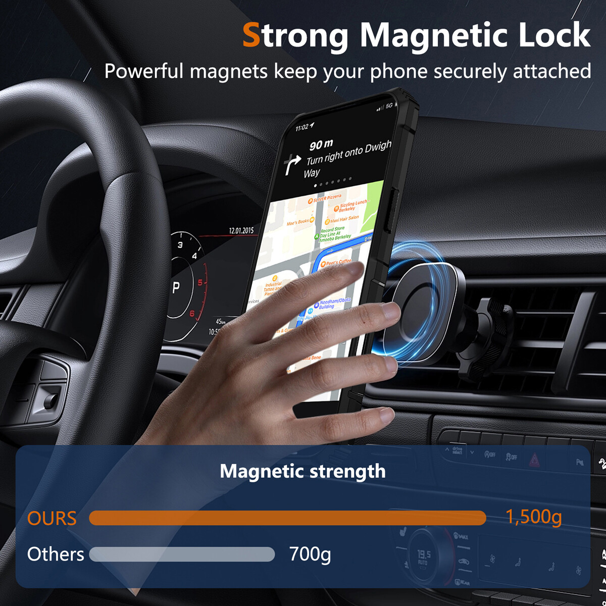 For iPhone 16 Pro Max 15 14 13 12 11 Shockproof Magnetic Ring Stand ...