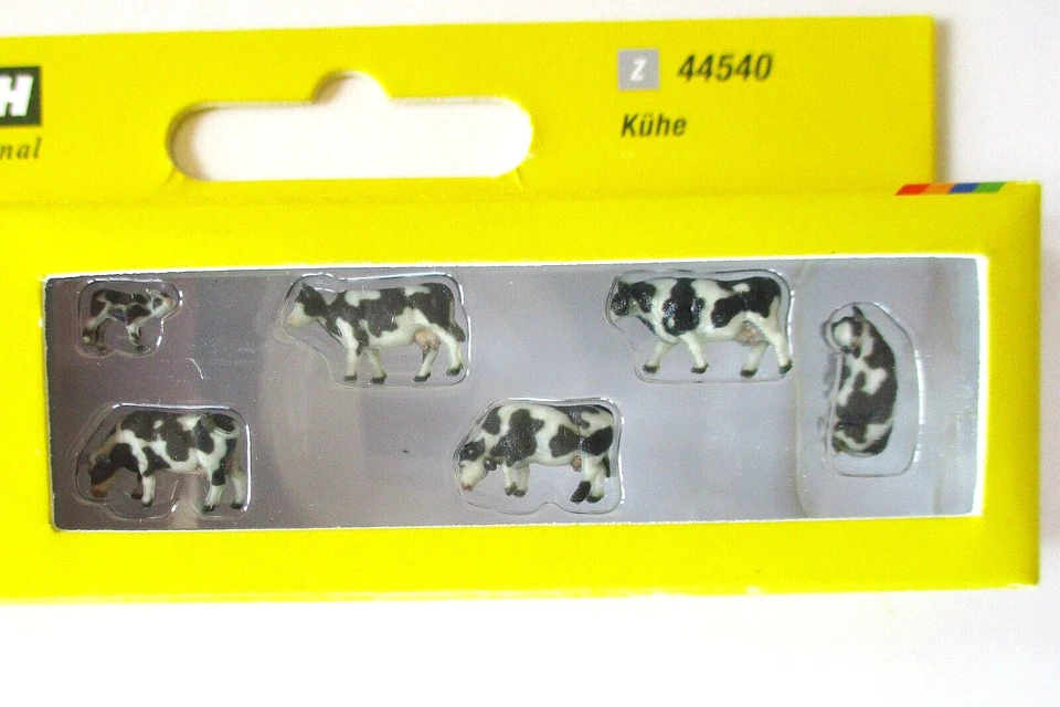 NEW ! Z scale Noch Figures 44540 SIX Cows / Cattle : SHIPS from CHICAGO - Image 2 of 2
