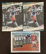 2021 Prestige TRAVIS ETIENNE JR Sunburst Xtra Points RC + Astral+ Base  #208! 🔥