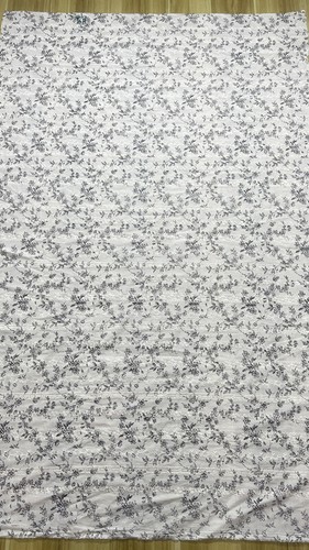 Black Floral Printed Cotton Eyelet Fabric Beige Cotton Fabric Kids Clothing - Bild 11 von 12