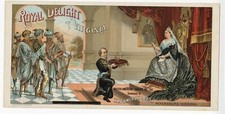 Late 1800's Royal Delight of Virginia, Queen Victoria Tobacco Cady Crate Label, 