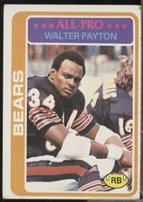 1978 Topps Walter Payton #200 Chicago Bears HOF ERROR WRONG BDAY