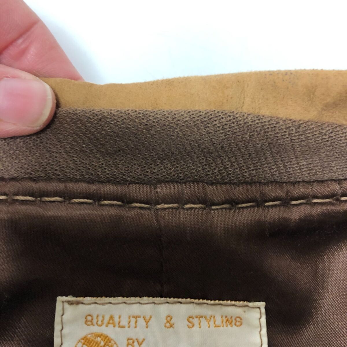 Vtg 40 50's Atlas Men's Brown DEER SKIN Coat Rockabilly Vtg 40 50's Atlas Men's Brown DEER SKIN Coat Rockabilly