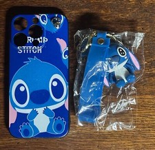 iphone 16, 16 plus, 16 pro, 16 pro max - Stitch 3D Doll Phone Case with Keychain