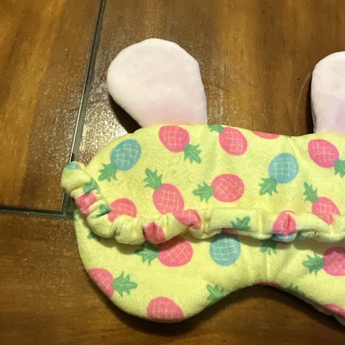 Claire’s Girls Faux Fur Bunny Fuzzy Sleep Eyemask - Picture 5 of 9