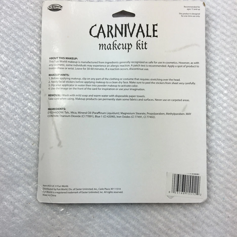 Kit de Maquillaje Carnaval Multicolor Fun World Mujer Red WT 3.8 Gm Foto 2 de 3