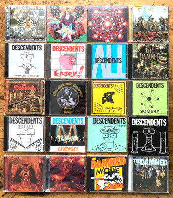240 Punk/Metal/Rock CDs - The Damned, Descendents, Swallow The Sun, Therapy? &