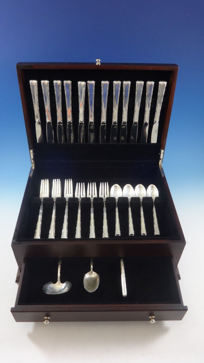 Madrigal by Lunt Sterling Silver Flatware Service For 12 Set 51