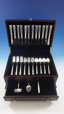 【Lunt】 Madrigal ケーキサーバー【純銀ハンドル】27cm Madrigal by Lunt Sterling Silver Flatware Service For 12 Set 51