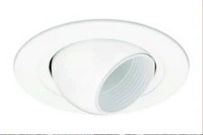 Liton LR1498-WH 4" MR16 Eyeball for MR16 LED or Halogen Recessed Metal Baffle