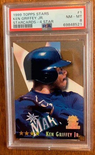 KEN GRIFFEY JR. 1999 Topps Stars 4-Star PSA 8 1:100 packs Only 4 graded higher