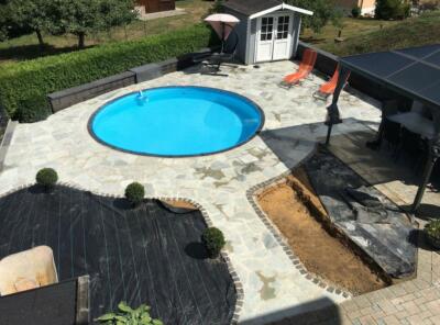 Quarzit Terrassenplatten Gehwegplatten Poolplatten Silber 15m² 2-4cm