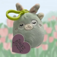 Miley the Green Llama Bunny Ears ♡ Easter ♡ Clip Squishmallow ♡ BNWT HTF RARE