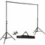thumbnail 1 - 8ft x 10ft Black BACKDROP STAND KIT Photo Background Wedding Party Decorations