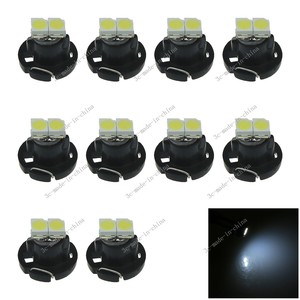 10x White Neo Wedge 2 SMD 1210 LED Bulbs T4.2 HVAC Climate Control Lights N102