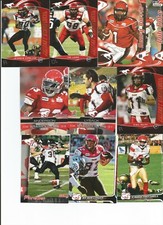 CFL EXTREME CALGARY STAMPEDERS SUPER LOT - 10 CARDS inc BURRIS, PAREDES  LT51