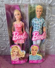 Barbie & Ken Fashionistas Doll 205 Blonde Ponytail Wearing Pink Red Floral Dress