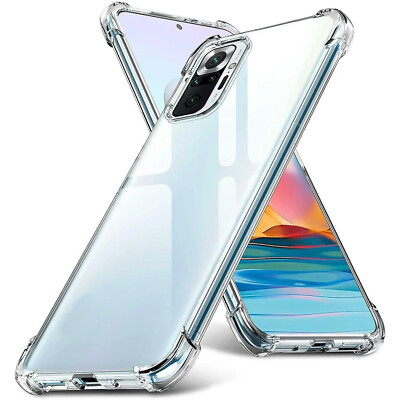 For Redmi Note 10 11 Pro Plus Clear Shockproof Bumper Case TPU Cover
