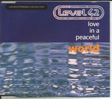LEVEL 42 Love Peaceful World w/ 2 UNRELEASED & MIX CD Single SEALED USA seller