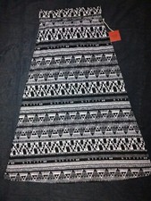 Women's Long Pull on Maxi Skirt Size S 38in Foldover Waist Super Soft Stretchy