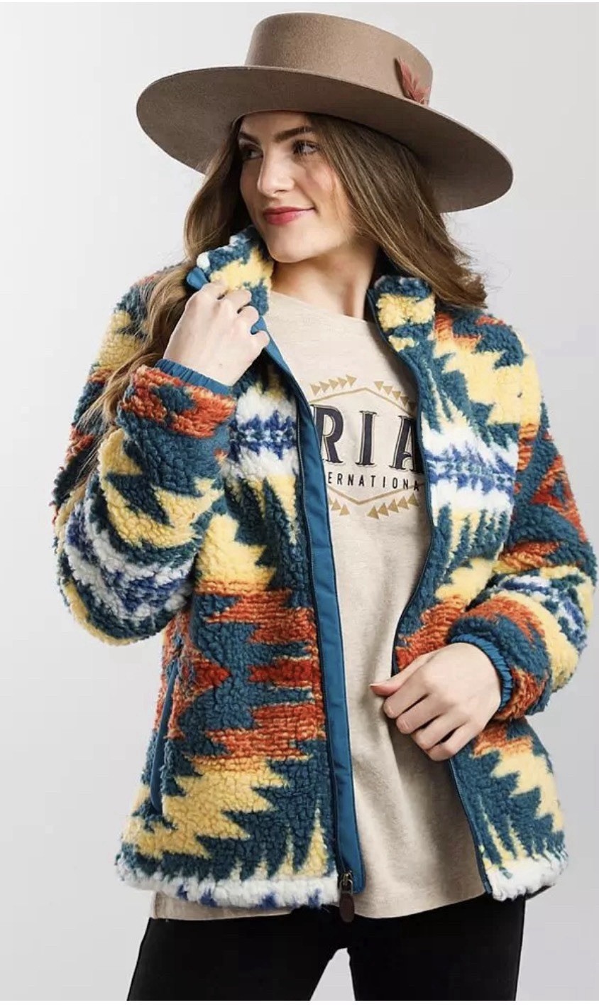 Ariat x Pendleton Sherpa Jacket Southwestern Azte… - image 2