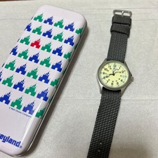 Disney Mickey Mouse Watch 1995 Reflective Second Hand From Japan