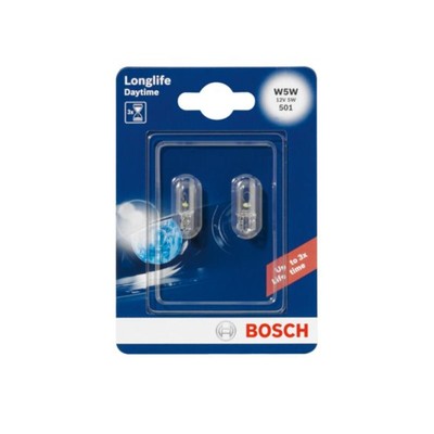 Glühlampe Sekundär BOSCH W5W Longlife Daytime 12V/5W, 2 Stück [T]